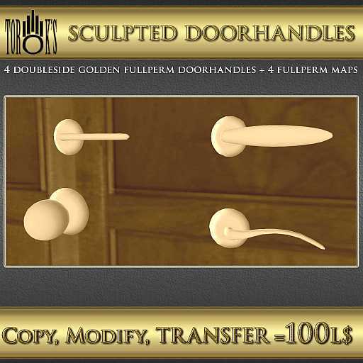 Sculpted doorhandles