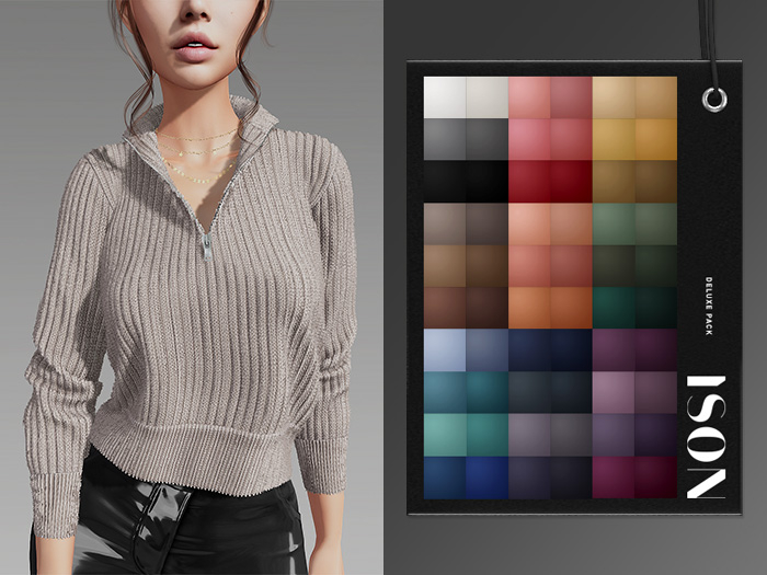 ISON - haley ribbed pullover (deluxe)