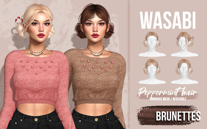 Wasabi // Peppermint Hair - Brunettes