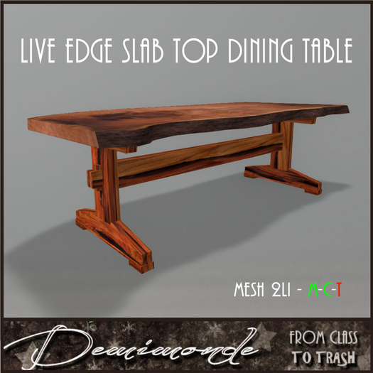 [CYN] Slab Top Dining Table