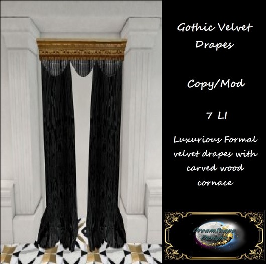 Gothic Velvet Drapes