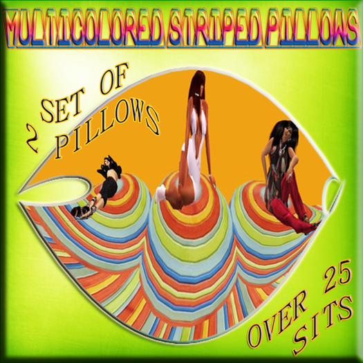 PDN: MULTICOLORED PILLOWS BOXED