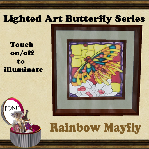 PDN: RAINBOW MAYFLY LIGHTED ART
