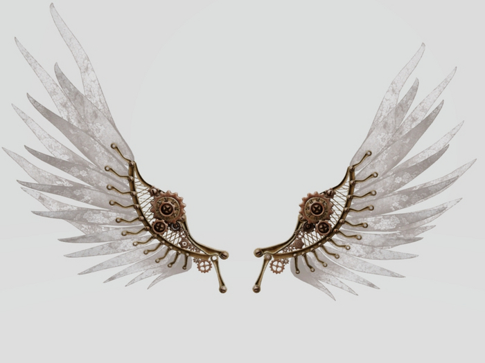 :MoonAmore: Caged soul /  Freedom Desire Wings WHITE RARE