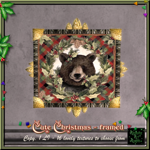 Cute Christmas - framed