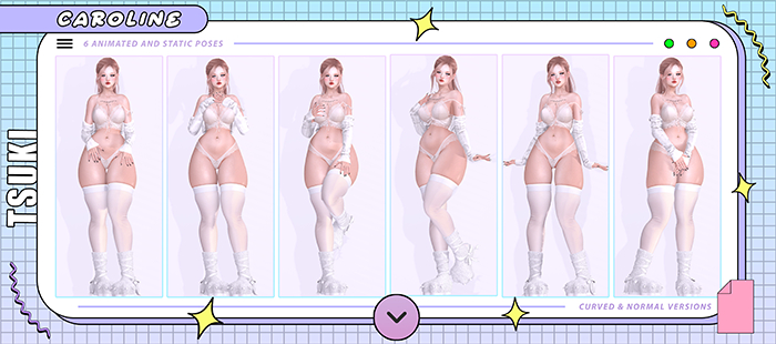 Tsuki // Caroline Poses  - Breathing & Animations FATPACK