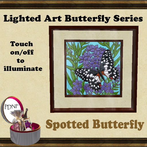 PDN: SPOTTED BUTTERFLY LIGHTED ART