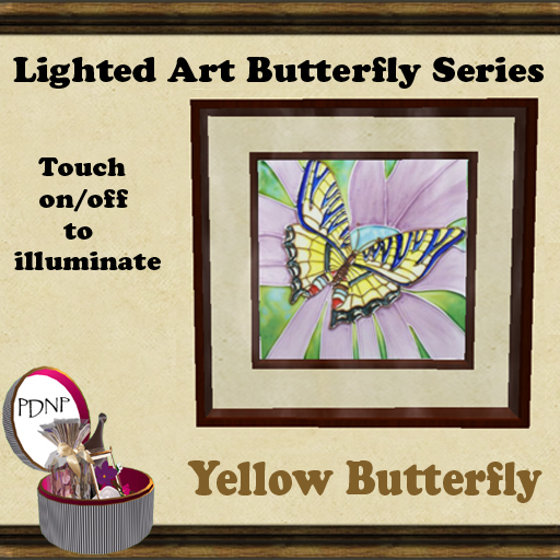 PDN: YELLOW MAYFLY LIGHTED ART