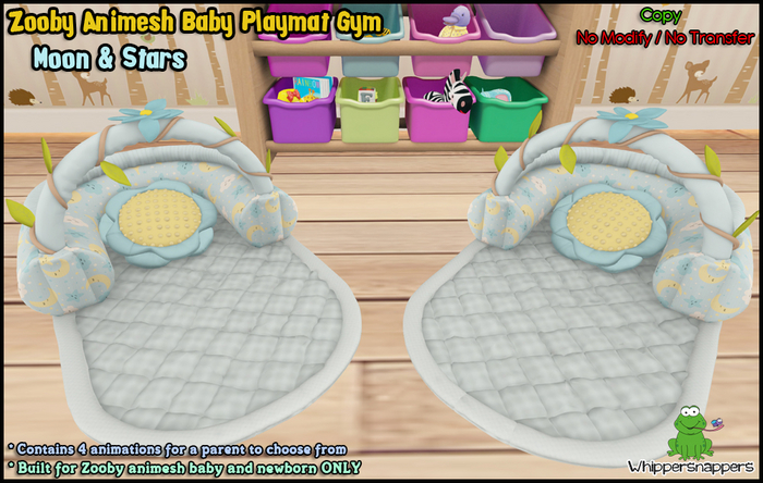 ! Whippersnappers ! - Zooby Baby play gym - Moon n Stars