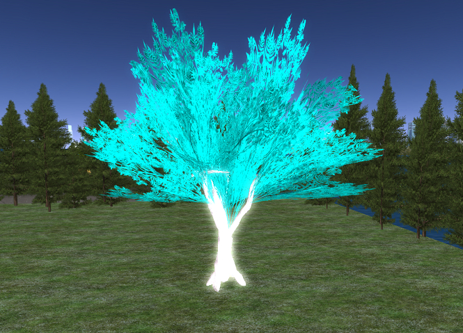 Teal Tree Fluorescent