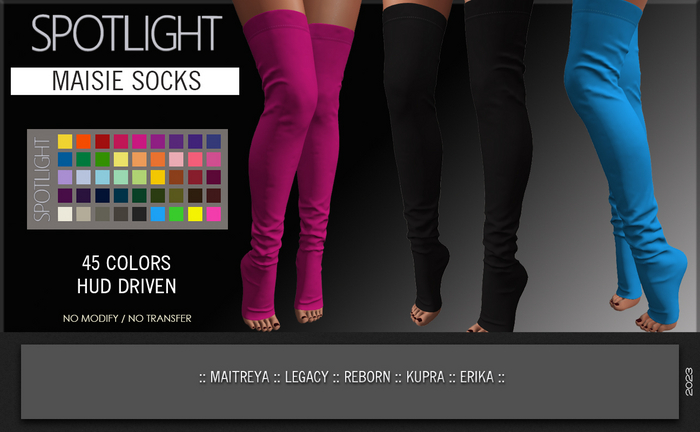 SPOTLIGHT - MAISIE SOCKS (DEMO Available In-World) 
