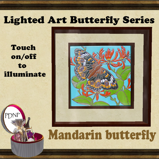 PDN: MANDARIN BUTTERFLY LIGHTED ART