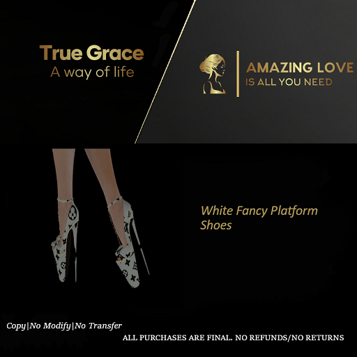 White Fancy Platform Shoes - ReBorn