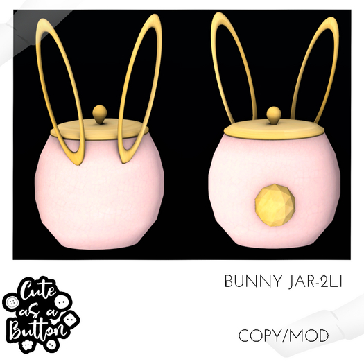 CuteAsAButton-Bunny Jar