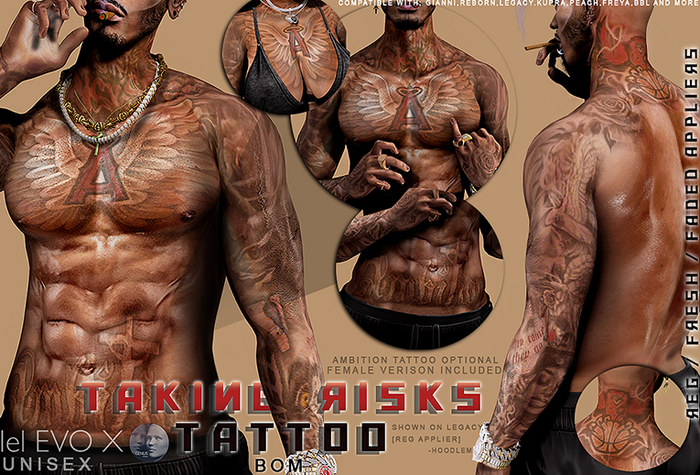 Hoodlem - Taking Risk Tattoo Unisex (BOM)