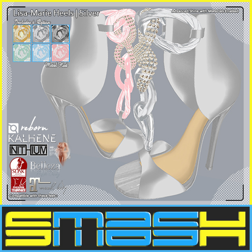 SMASH - Lisa-Marie Heels (Silver)