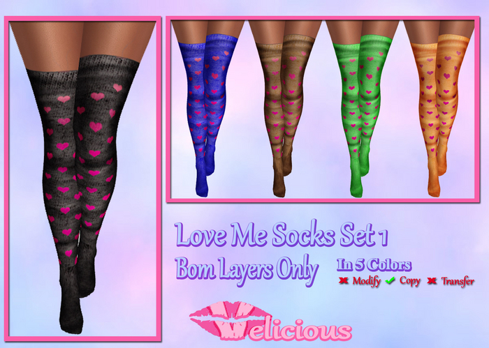 Velicious - Love Me Socks Set 1