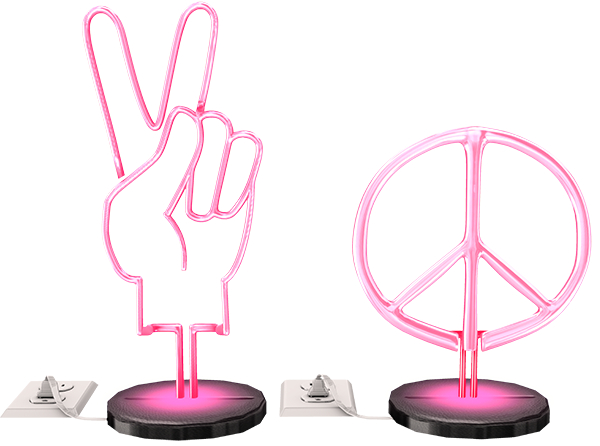 KitCat - Neon Lamps (Pink)