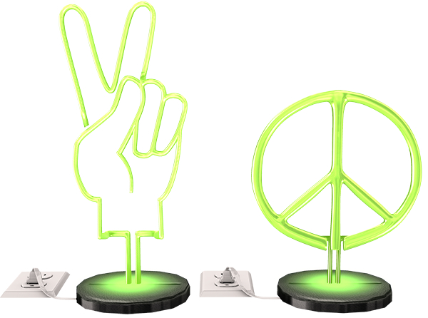 KitCat - Neon Lamps (Green)