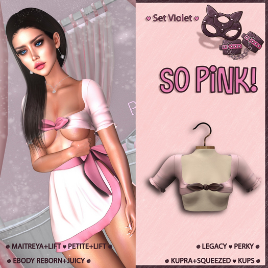 *So Pink!* - Set Violet top beige