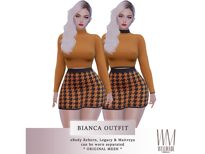 [WellMade] Bianca Outfit Orange