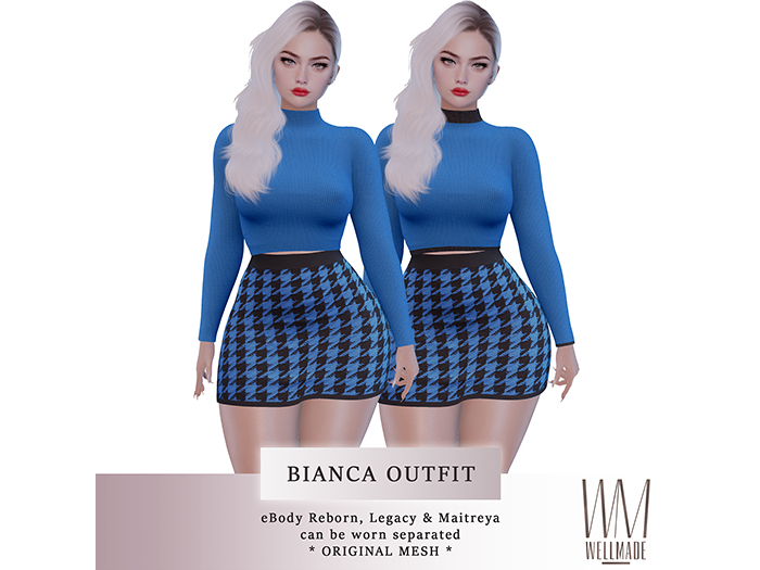[WellMade] Bianca Outfit Blue