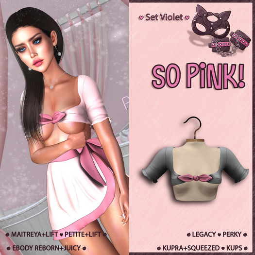*So Pink!* - Set Violet top grey