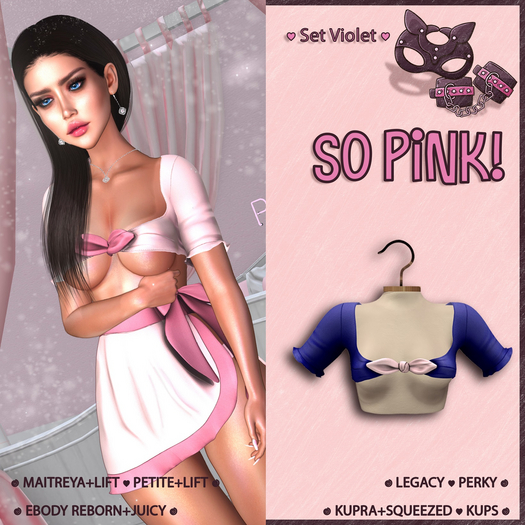 *So Pink!* - Set Violet top indigo