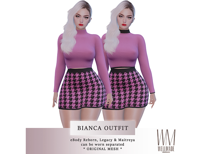 [WellMade] Bianca Outfit Pink