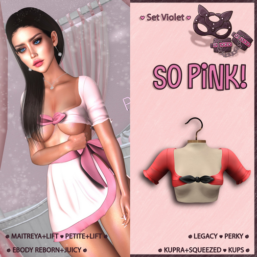 *So Pink!* - Set Violet top red