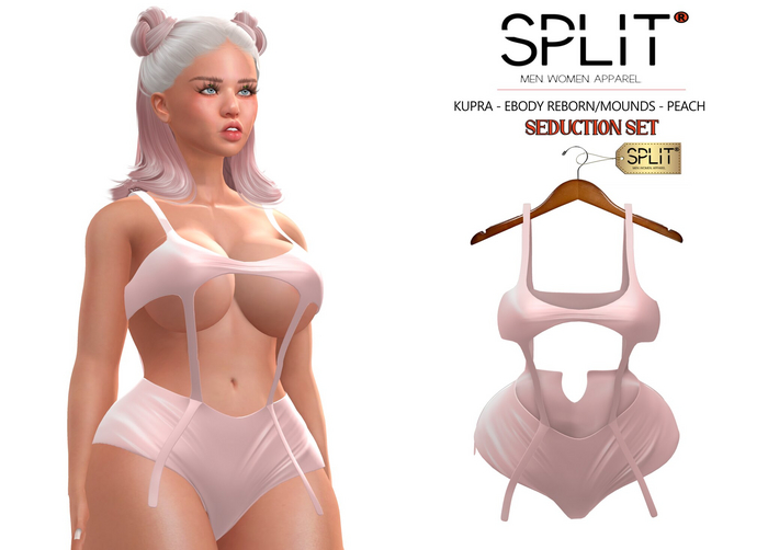 SPLIT APPAREL - Seduction Set Sky Pink