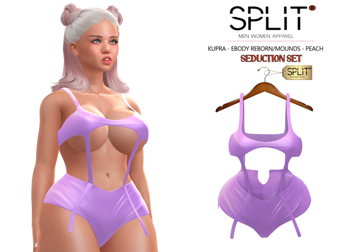 SPLIT APPAREL - Seduction Set Lavender