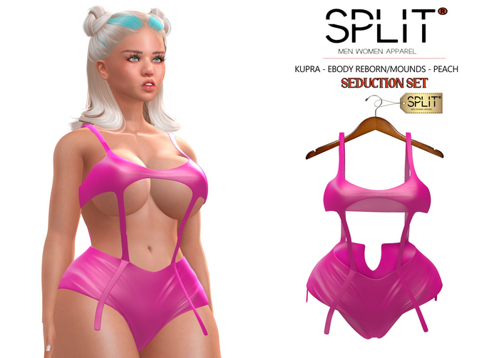 SPLIT APPAREL - Seduction Set Fuscia