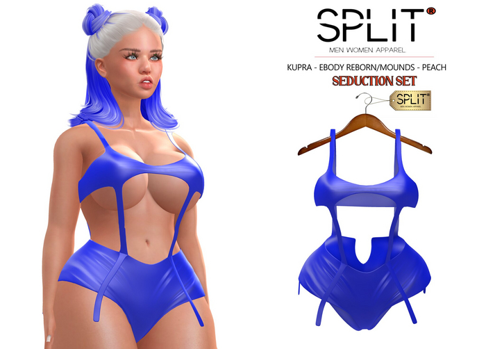 SPLIT APPAREL - Seduction Set Blue