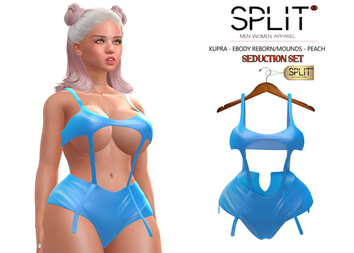SPLIT APPAREL - Seduction Set Baby Blue