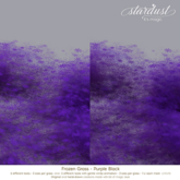 Stardust - Frozen Grass - Purple Black