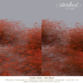 Stardust - Frozen Grass - Red Black