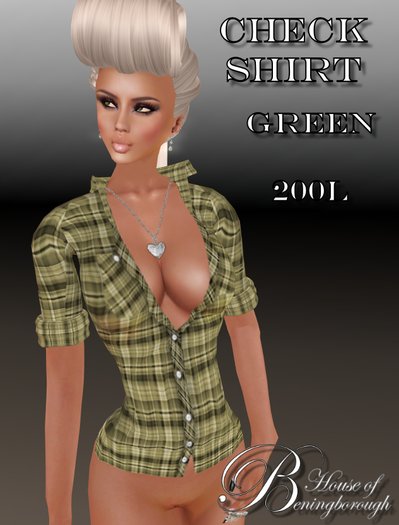 BB Check Shirt Green