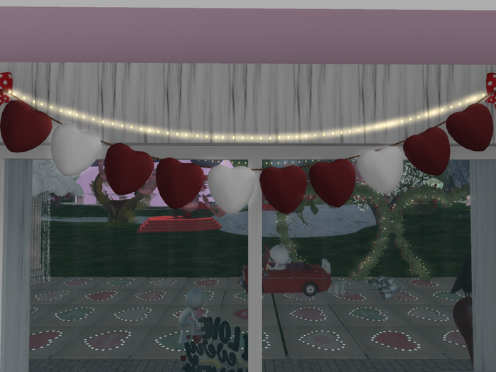 23 valen hearts garland