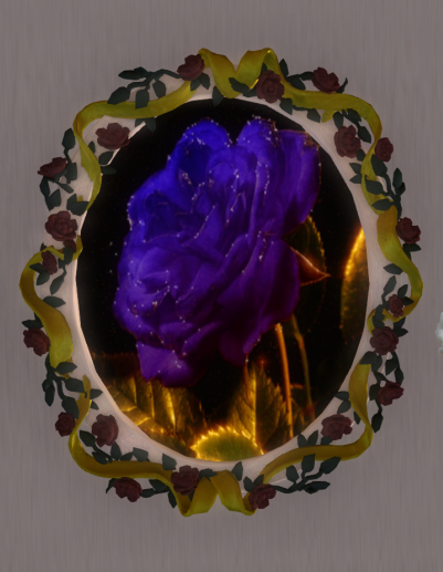 23 valen blue flower oval square