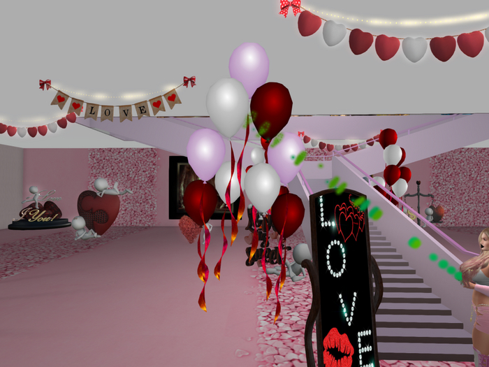 23 valen red pink and white balloons