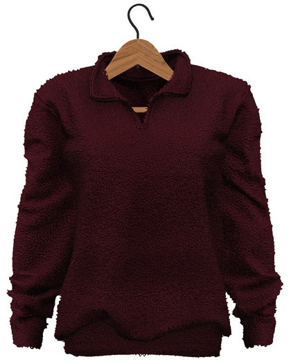 RIOT / Logan Sweater - Berry