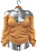 RIOT / Mara Off-Shoulder Sweater - Citrus