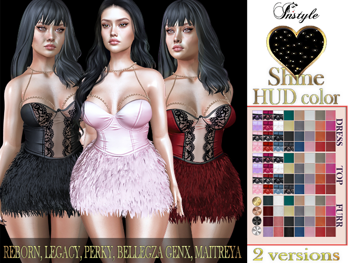 IPROMO!!InStyle -Dress Lera HUD color -Fatpac