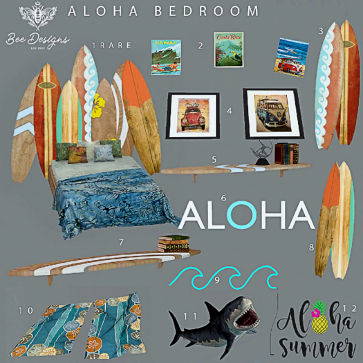 08 Bee Designs Aloha Bedroom