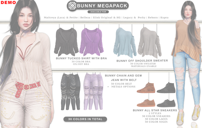 Addams - Bunny - Complete Outfit - DEMO