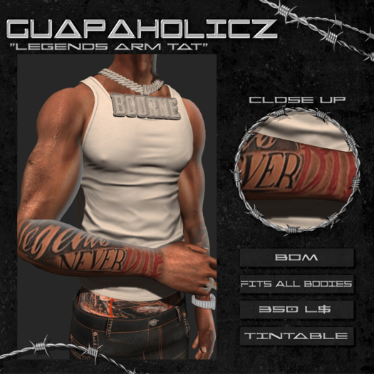 G$- Legends Arm Tat