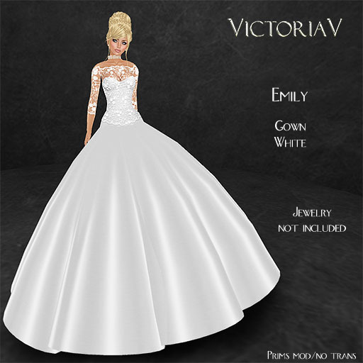 VictoriaV - Emily Ball Gown White
