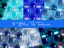 FULL PERM 9 Blue Tile Textures