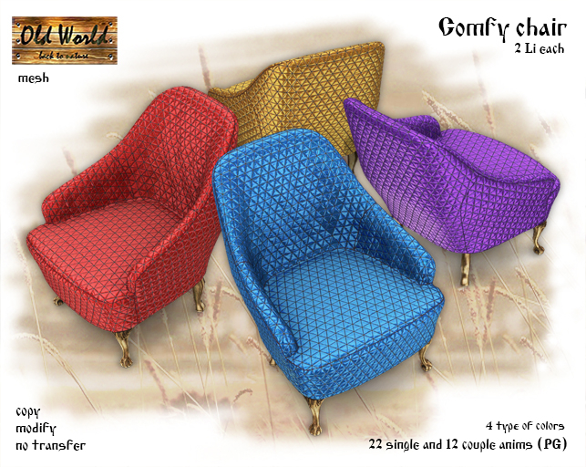 Comfy chair v1 - Old World 